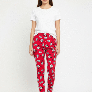 red base with black mickeymouse printed tracks