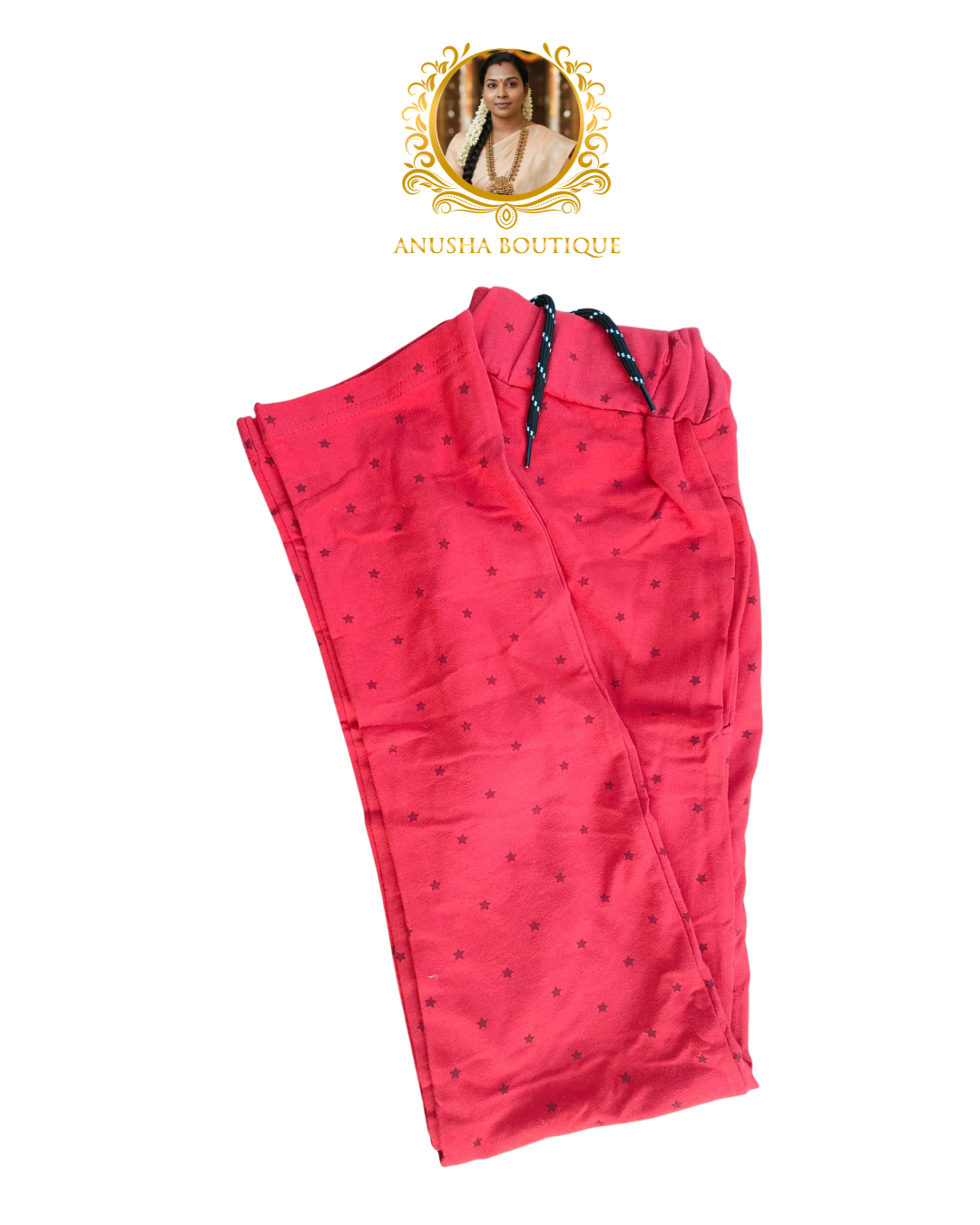 red colour track pant