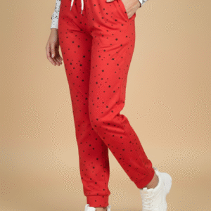 red colour track pant
